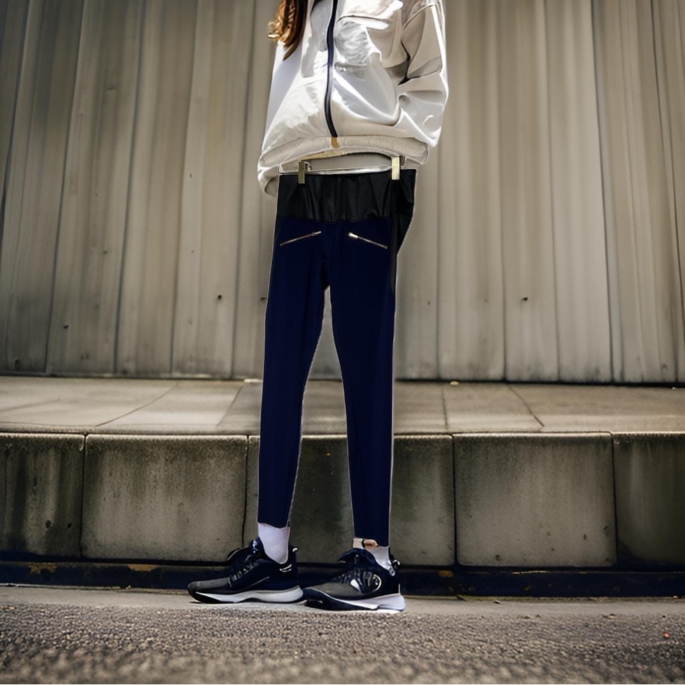 ADAY Throw and Roll Navy Leggings